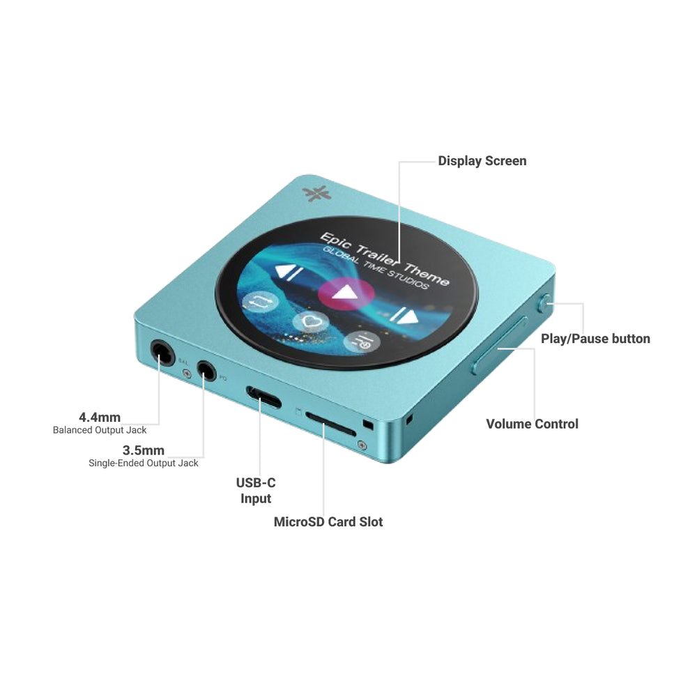 FiiO Snowsky DISC Portable Hi-Res Music Player DAP with Bluetooth 5.4