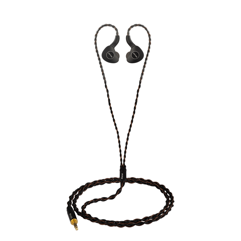 4-core braided custom 2-pin cable for Kefine Klanar planar magnetic earphones