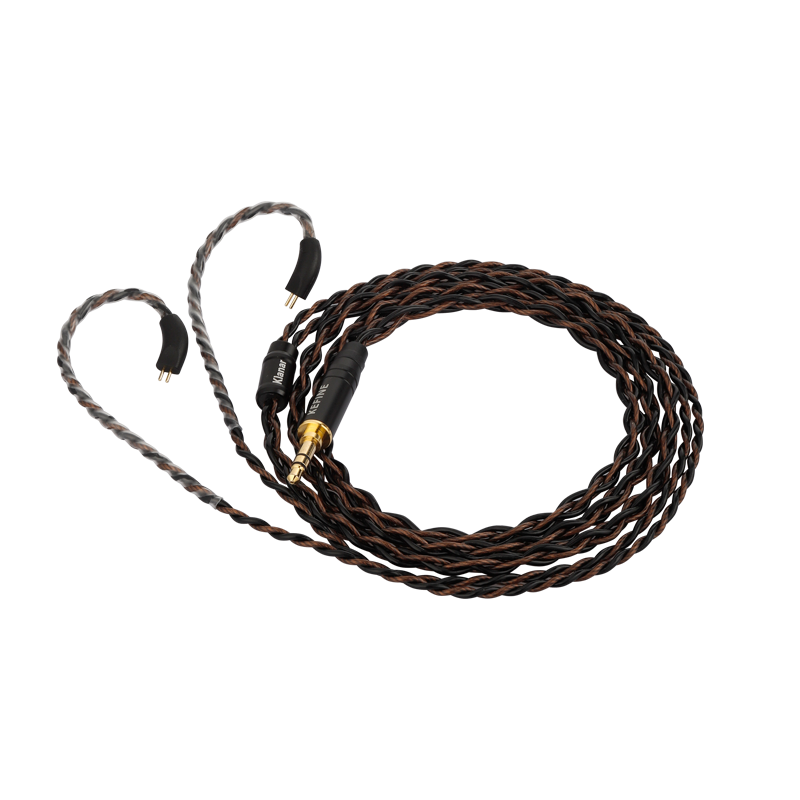Kefine Klanar detachable 0.78mm 2-pin braided cable with 3.5mm and 4.4mm jack options